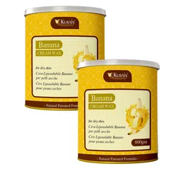 KURAIY Set Of 2 Banana & Coconut Cream Wax For Smooth Hair Removal - 800 g Each-10