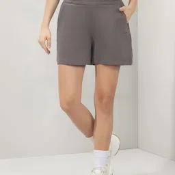 Amante Women High-Rise Relaxed-Fit Pure Cotton Sports Shorts-picture-31