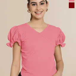 Tromko Puff Sleeve Top-image-65