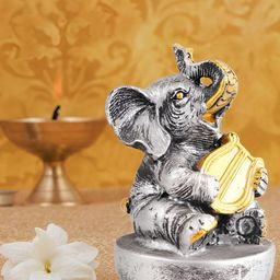 Zart Silver-Toned Idol Showpiece-image-97