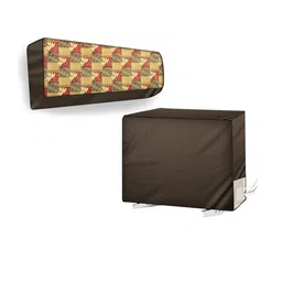 The Furnishing Tree Split AC Cover Set of Indoor and Outdoor Unit Used for 1.8 Ton Daikin MTKM60 Ch-28