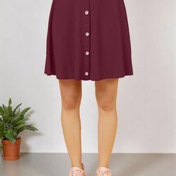 The Roadster Lifestyle Co A-line Mini Skirt-image-83