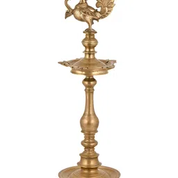 Indianshelf Textured Brass Pooja Diya-image-42