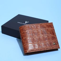 Van Heusen Men Leather Two Fold Wallet with SIM Card Holder-16
