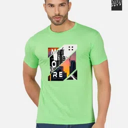GLOBAL NOMAD Men 2 Printed Bio Finish Applique T-shirt-picture-23