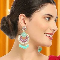Anouk Women Metal Kundan Drop Earrings-picture-24