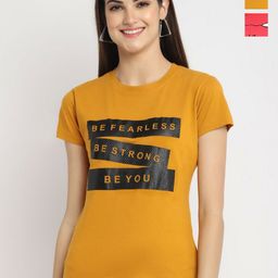 Dreambe Women Typography Printed T-shirt-picture-34