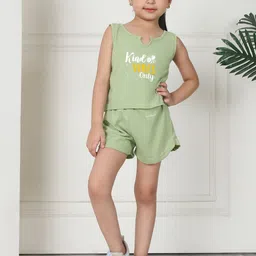 MINI & MING Girls Printed Top with Shorts-image-12