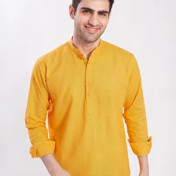 DIVISIVE Band Collar Straight Kurta-picture-24