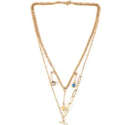 DressBerry Women Layered Chain with Crescent Shape Pendant-image-38