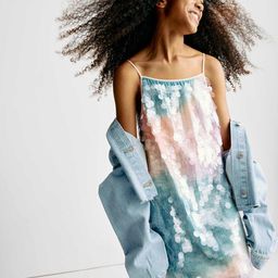Marks & Spencer Girls Tie and Dye Embellished Sequined Shoulder Straps A-Line Dress-picture-46