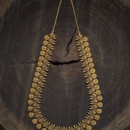 Kushal's Fashion Jewellery Gold-Plated Stone Studded Antique Necklace-55