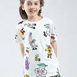 Monte Carlo Boys Floral Printed Round Neck Cotton T-shirt-image-50