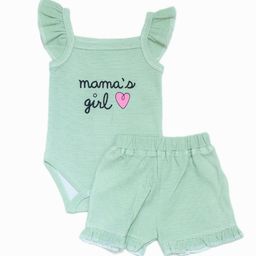 LUV-DUB Kids Printed Short Sleeves Pure Cotton Top With Shorts-image-102