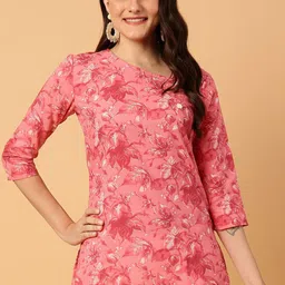 NEESH Floral Printed Pure Cotton Kurti-82
