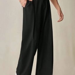 BROADSTAR Men Solid Loose Fit Regular Trousers-image-61
