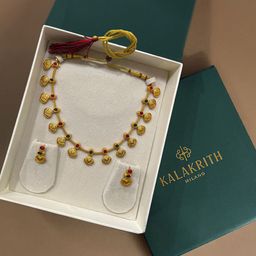 Kalakrith Milano Isha Station Crystal-Studded Jewellery Set-image-9