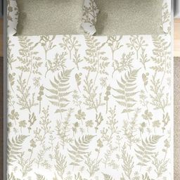 wakefit White & Green Ethnic Motifs 152 TC King Bedsheet Set- 2.74 m x 2.74 m-image-119