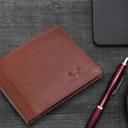 URBAN LEATHER Men Abstract Textured Leather Two Fold Wallet-image-93