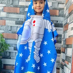 Famyo Blue & White 1 Printed Other 170 GSM Bath Towel-19