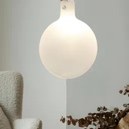 Homesake White Glass Ceiling Lamp-38