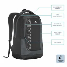 CARRIZ Typography Printed Padded Backpacks image 3