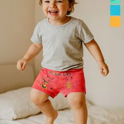 CORTICA Unisex Kids Printed Iron Man Shorts-34