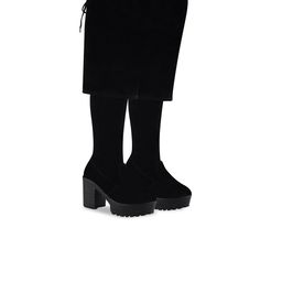 Stylestry Women Casual Block-Heeled Slouchy Boots-picture-10
