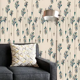 ArtzFolio Printed UV-Resistant Anti-Bacterial Abstract Feather Arrows Peel & Stick Wallpaper-image-49
