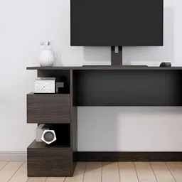 HEXA RED Brown Engineered Wood Study Table For Work From Home Students & Computer Table image 5