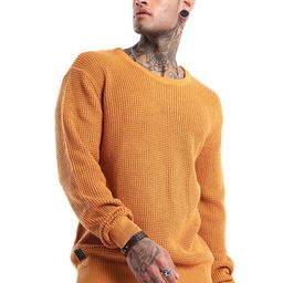 WROGN Men Cable Knit Round Neck Pullover-image-96
