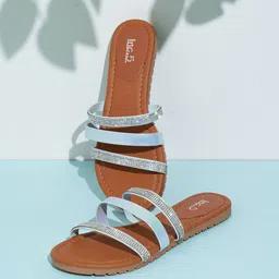 Inc 5 Women Strappy Open Toe Flats-picture-1