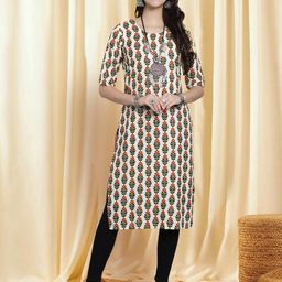 ethnic basket Cotton Embroidered Kurta-picture-45