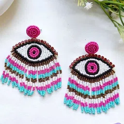 Crunchy Fashion Artificial Beaded Contemporary Drop Earrings-image-83