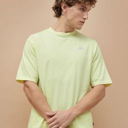 Kappa Round Neck Drop Shoulder Sleeves Cotton Relaxed Fit T-shirt-image-101