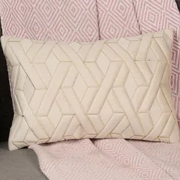 TANLOOMS Cream Velvet Rectangle Cushion Covers-9