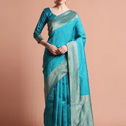 SHADOW & SAINING Serenity Woven Design Zari Banarasi Saree-picture-25