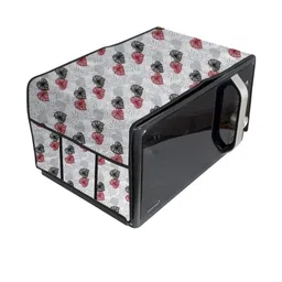 Waterproof & Dustproof PVC Microwave Oven Top Cover with 6 Utility Pockets Cora-image-83