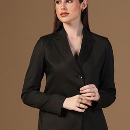 TAHVO Notched Lapel Collar Single Breasted Formal Blazers-picture-58