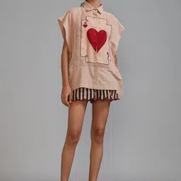 MATI Women Printed High-Rise Shorts-image-10