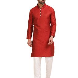 Larwa Men Regular Kurta with Pyjamas-image-99