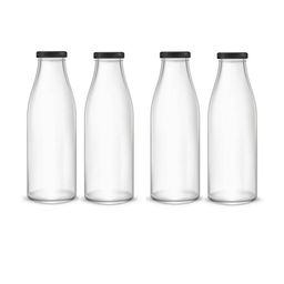 SOMIL Set Of 4 Glass Water Bottle-image-21