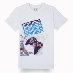 Gini and Jony Boys Printed Tropical T-shirt-45