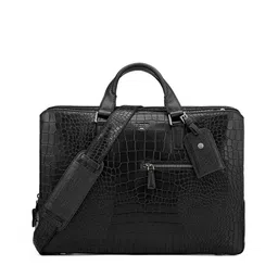 Da Milano Men Textured Leather Laptop Bag-15