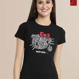 Mast & Harbour Women Typography Pack Of 2 Printed Applique T-shirt-image-91