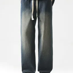 StyleCast x Revolte Men Relaxed Fit Mid-Rise Light Fade Jeans-image-78