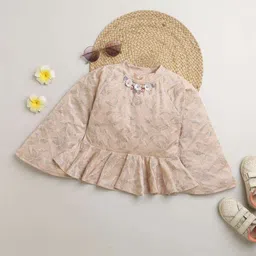 Tiny Girl Floral Print Top-image-79