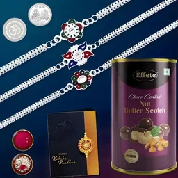 DeoDap Rakhi with Chocolate Roli Chawal Coin & Greeting Card-image-3