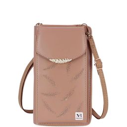 NFI essentials Floral Textured PU Shopper Sling Bag-image-5