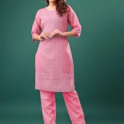 KAYRAAH Women Embroidered Round Neck Kurta-image-89
